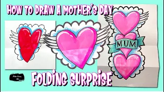 How to draw a Mother's Day Folding Surprise