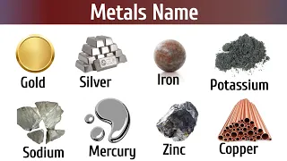 Metals name in english || Types of metals vocabulary #englishvocabulary#metal