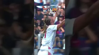 sad moment Lyon  beat Barcelona