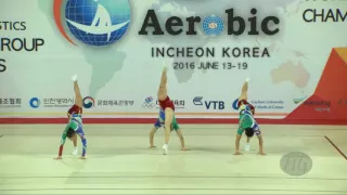 Japan 2 (JPN) - 2016 Aerobic Worlds, Incheon (KOR) - Qualifications Trio