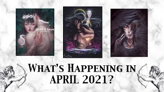 🔮WHAT'S HAPPENING IN APRIL?🔮 CRYSTAL BALL TAROT READING! (pick a card+art)