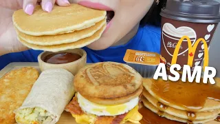 ASMR McDonald's Variety Breakfast Meal *McGriddle, Hotcakes, Burritos & HashBrown Eating Sounds