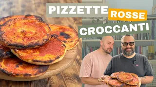 PIZZETTE ROSSE: croccanti, veloci da preparare e sfiziosissime