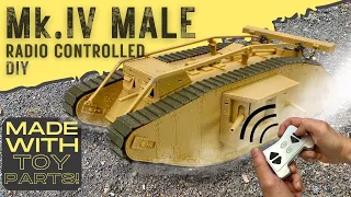 Make Your Own 1/35 Scale R/C Tank From A Kid's Toy!