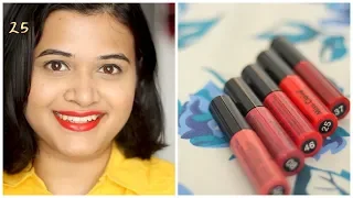 Miss Claire Soft Matte Lip Creams Swatches | Honest Review