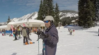 Gonzalo eskiando la Daisy en Stevens Pass