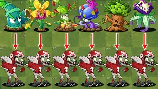 PvZ 2 Challenge - Every Plant in Chinese Version Vs Football Allstar Zombie