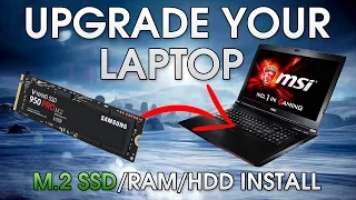 How To Install An SSD Into Your Gaming Laptop | M.2 SSD/ Hard Drive/ 2.5" SSD/ RAM | Tutorial