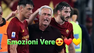 LA CORSA DI JOSÉ MOURINHO SOTTO LA CURVA...EMOZIONANTE 🐺🔥