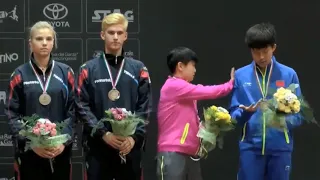 【莎头】 王楚钦/孙颖莎 WANG CHUQIN SUN YINGSHA CUTE INTERACTIONS [2017 ITTF WORLD JUNIOR CHAMPIONSHIPS]