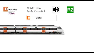 Megafonia nueva R2 Barcelona el Clot Ut S465 Civia.
