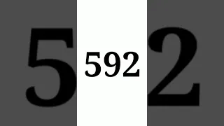 Five Hundred and Ninety Two | Comment What is Special For You With This Number! #shorts