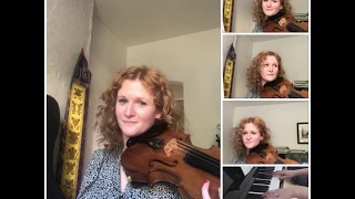 Bonnie Tyler ‘Holding Out for a Hero’ cover - arranged for 4 violin sand piano