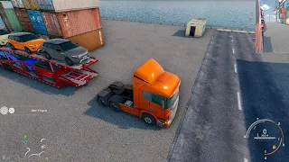 Truck & Logistics Simulator Ps5 with the logitech G29