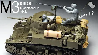 M3 STUART - Part 1 - 1/35 TAMIYA - Tank Model - [ model building ]