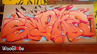 Graffiti On Canvas Timelapse - Graffiti Art || WooGlobe