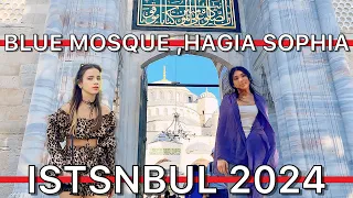 Turkiye🇹🇷Istanbul,Fatih District Blue Mosque SultanAhmet Hagia Sophia Gulhane Park Travel Guide |4K