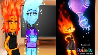 Past Wade and Ember React to future|Elemental|gacha|ORIGINAL|desk