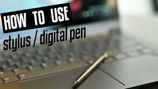 How to Use Stylus in Touchscreen Laptop | How to Use Digital Pen | Lenovo C340 Convertible Laptop