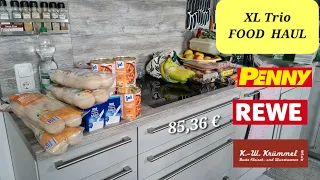 XL Trio Food Haul / Einkäufe von Penny, Rewe und Krümmel / 85,36 €