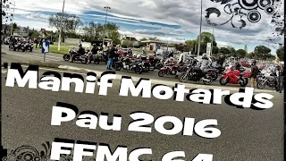 Manif Motards FFMC 64 Pau 2016