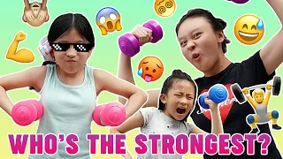WHO'S THE STRONGEST *EXTREME CHALLENGE* w/ Gwen Kate Faye
