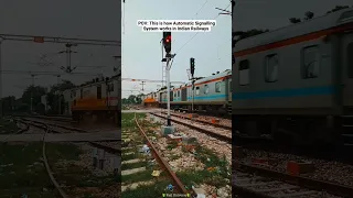 Automatic Signalling System in Indian Railways 🚦#railuniverse #shorts #signal #cheques