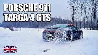 Porsche 911 Targa 4 GTS - Winter Ride ❄️ (ENG) - Test Drive and Review