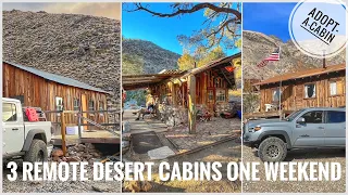 3 remote miner’s cabins - Death Valley's Panamint Valley Range