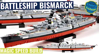 New Battleship Bismarck - More Details, More Prints, More Colors - COBI 4841 (Speed Build Review)