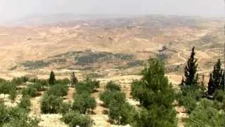 JORDÁNSKO - hora Nebo, odsud se Mojžíš před svou smrtí díval na zaslíbenou zemi