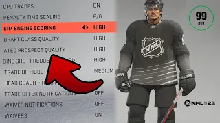 I simulated a 99 overall career but the settings were maxed