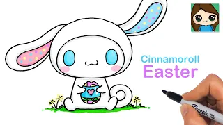 How to Draw Cinnamoroll Easter Bunny 🥚