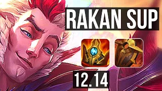 RAKAN & Aphelios vs JANNA & Zeri (SUP) | 2/0/14, Rank 2 Rakan, Rank 22 | EUW Challenger | 12.14