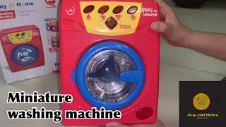 #Miniature# Unboxing miniature washing machine l mini appliances Real working function l kids toys