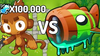 X100,000 Ultraboosted Dart Monkey VS. T1 Bloonarius