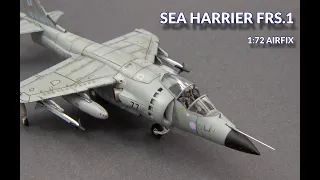 HAWKER SIDDELEY SEA HARRIER FRS.1 Royal Navy Falklands 1982 1/72 AIRFIX Model Kit Full Video Build