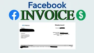 Facebook invoice explained | Meta invoice #facebookearning #facebookmonetization #invoice