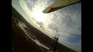 Падение парапланериста 13,11,13 Paragliding crash 13 11 13