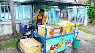 The Most Popular and Fastest Fruit Cutting Master - Thai Street Food
