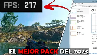 El MEJOR PACK de OPTIMIZACION del 2023 (Aumenta tus fps y quita el delay)