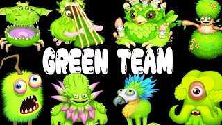 ALL GREEN TEAM | My Singing Monsters | MonsterBox in Incredibox