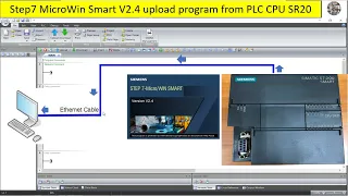Siemens PLC S7-200 Smart uploading program from CPU model SR20