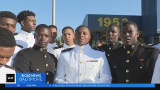 The Naval Academy graduates celebrate on Friday
