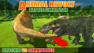 Brachio vs Dinosaur Carnivores - Animal Revolt Battle Simulator