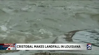 Cristobal Makes Landfall in Louisiana