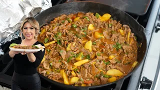 A Fast, Easy and Delicious BISTEC RANCHERO CON PAPAS, Everyone LOVES! | Better than ANY Restaurant!