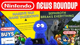 Huge Fan Game Takedown, Microsoft Tried to Buy Nintendo, Sephiroth Glitch | NINTENDO NEWS ROUNDUP