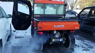 2017 Kubota RTV X1100C Extremely Cold Start