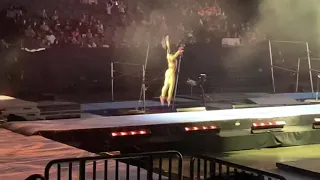 Simone biles flipping out at gold over America tour